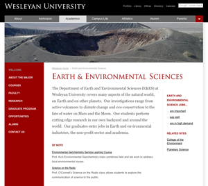 Earth & Environmental Sciences